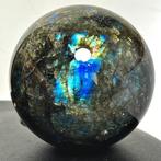 Fine Labradorite Sphere Bol - Hoogte: 11.14 cm - Breedte:, Verzamelen, Mineralen en Fossielen