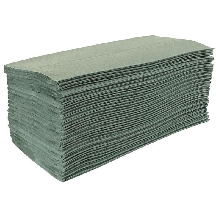Z gevouwen handdoeken groen | 1 laags | 15 stuks |, Zakelijke goederen, Horeca | Keukenapparatuur, Nieuw in verpakking, Verzenden