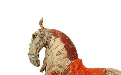 Chinois ancien, empire des Wei Terre cuite Cheval en terre, Verzamelen, Mineralen en Fossielen
