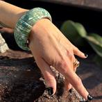 Non - Réserve Bracelet en acier avec mosaïque de coquillage