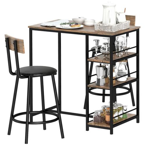 TRUUSK Bartafel Met Barkrukken Set - 3-dlg. Bartafel-Set - M, Huis en Inrichting, Barren, Verzenden