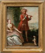 French school (XVIII) - Flute Player and Dog