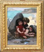 Pierre de Coninck (1828-1910) - Brittany, Babies playing