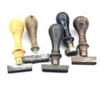 Tampon cachet postal - 5x timbres indicatifs : Décédé - 3x