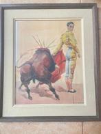 Jose Maria Tuser Vaquez (1919-1986) - Toro y torreador - NO, Antiek en Kunst