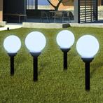 vidaXL Tuinpadlampen 4 st met grondpin LED 15 cm, Tuin en Terras, Verzenden, Nieuw