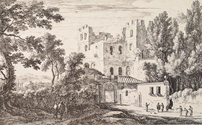 Hermann van Swanevelt (1603-1655) - 2 tavv: La porta della, Antiek en Kunst, Antiek | Overige Antiek