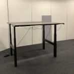 Zit-sta elektrisch duo bureau, 2x 160x80 cm, donkerbruin