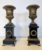 Imperio - Kandelaar (2) - Marmer - 2 decoratieve staanders