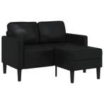 L-hoekbank 125cm | Tweede Kansje | Zwart Kunstleer, Huis en Inrichting, Hoekbank, Minder dan 150 cm, 100 tot 125 cm, Verzenden