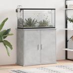 vidaXL Aquariumstandaard 81x36x73 cm bewerkt hout betongrijs, Dieren en Toebehoren, Verzenden, Nieuw