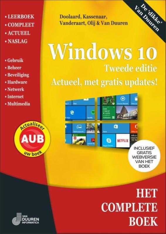 Het Complete boek Windows 10 / 2e editie / Het complete boek, Livres, Informatique & Ordinateur, Envoi