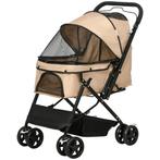 TRUUSK Hondenbuggy en Kattenwagen - Oxford Stof - Lichtbruin, Verzenden, Nieuw