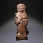 Oud-Egyptisch Terracotta Beeld van Godin Isis - Fortuna. 15