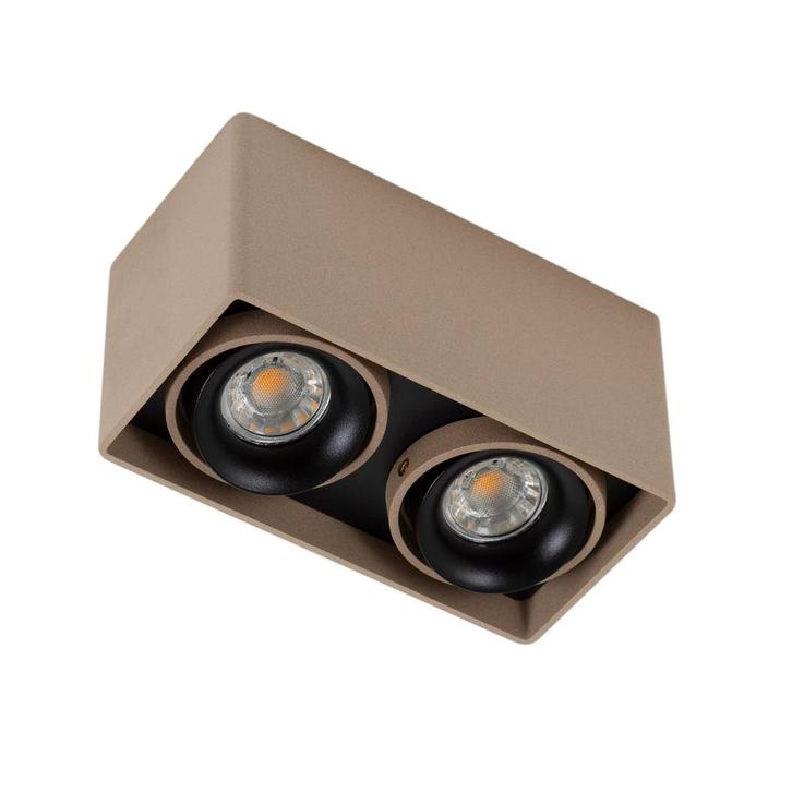 Spots opbouw Bjorn 2 Opbouwspot Champagne Binnenverlichting, Huis en Inrichting, Lampen | Overige, Verzenden