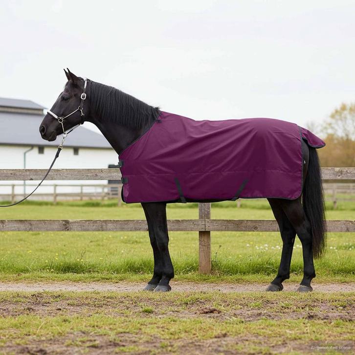 vidaXL Paardendeken Donkergroen en zwart 115 cm Polyester, Dieren en Toebehoren, Paarden en Pony's | Overige Paardenspullen, Nieuw