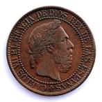 Spanje. Carlos VII (pretender). 10 céntimos 1875. Oñate