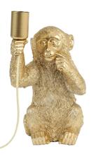Tafel en bureaulampen Monkey Tafellamp goud, Verzenden