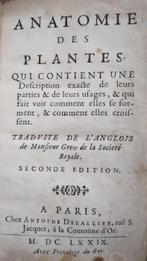 Nehemiah Grew - Anatomie des Plantes - 1679