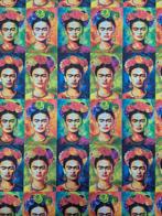FRIDA KAHLO - ESCLUSIVO TESSUTO IN COTONE STAMPATO SU PANAMA