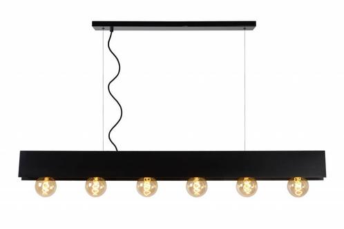 Hanglamp Lucide SURTUS -  - 6xE27 - Zwart -, Maison & Meubles, Lampes | Suspensions, Envoi