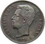 Espagne. Amédée Ier. 5 Pesetas Acuñadas en Madrid en 1871