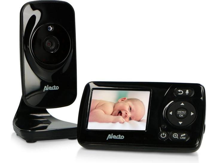 Alecto DVM71BK - Babyfoon met camera - Temperatuurweergave -, Huis en Inrichting, Woonaccessoires | Overige, Zo goed als nieuw
