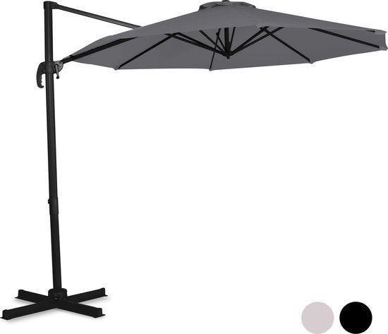 2dekans | VONROC Premium Zweefparasol Bardolino Ø300cm –, Doe-het-zelf en Bouw, Gereedschap | Overige machines, Ophalen of Verzenden
