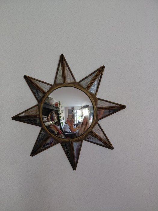 Spiegel - spiegelglas - Zonnespiegel convex, Antiek en Kunst, Curiosa en Brocante