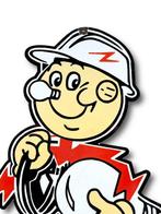 Reddy Kilowatt - Emaille plaat - XL - Emaille