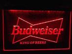 Budweiser neon bord lamp LED cafe verlichting reclame lichtb, Nieuw, Verzenden