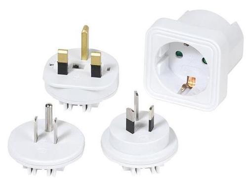 Veiling - Vivanco Reisstekker Wereld Adapter Set, Doe-het-zelf en Bouw, Elektriciteit en Kabels