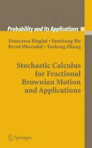 Stochastic Calculus for Fractional Brownian Mot. Biagini,, Livres, Livres Autre, Envoi
