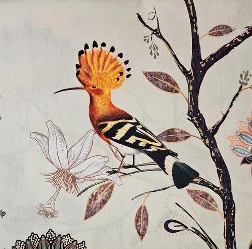 Katoenen satijtgordijn Art Nouveau met zijde-effect, met, Antiek en Kunst, Kunst | Designobjecten
