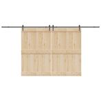 vidaXL Doos met onderdelen voor schuifdeur 427 cm staal, Doe-het-zelf en Bouw, Verzenden, Nieuw
