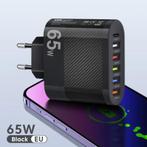 6-Poort Stekkerlader 65W - PD / Quick Charge 3.0 / USB, Telecommunicatie, Mobiele telefoons | Batterijen en Accu's, Nieuw, Verzenden