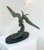Irénée Rochard - sculptuur, La Mouette sur la Vague - 34 cm