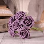 Foamroos Tea Rose Mauve 6 cm 6 stuks, Huis en Inrichting, Nieuw