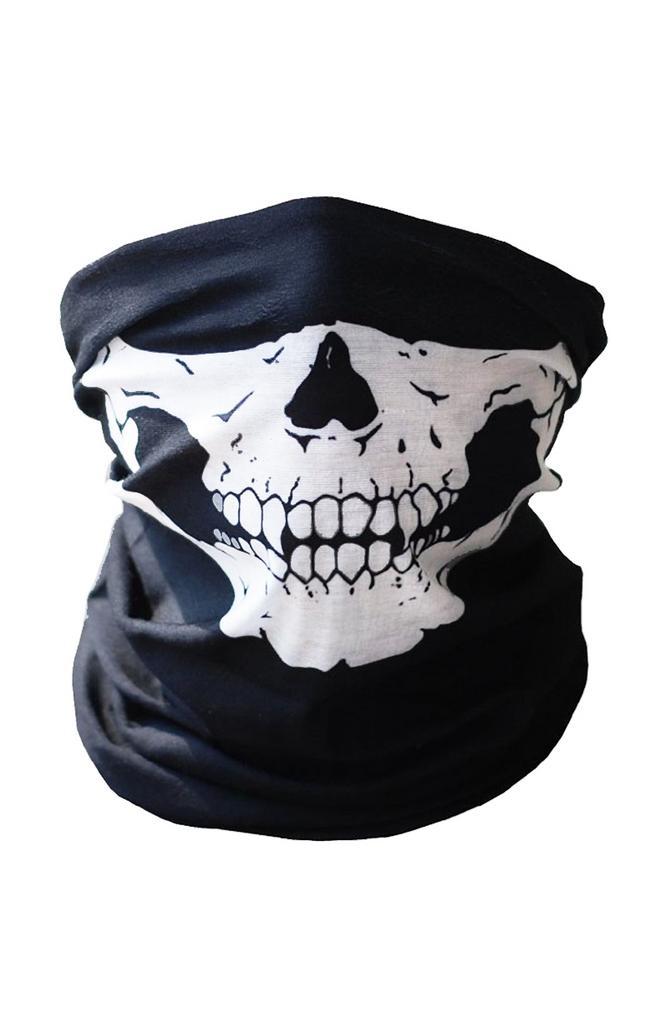 Sjaal Skull Colsjaal Zwart Wit Col Masker Doodskop Skelet Mo, Kleding | Heren, Carnavalskleding en Feestkleding, Nieuw, Ophalen of Verzenden