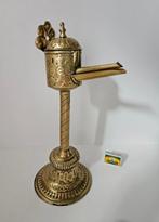 19e eeuwse olielamp Snotneus - Lamp - Koper, Antiek en Kunst