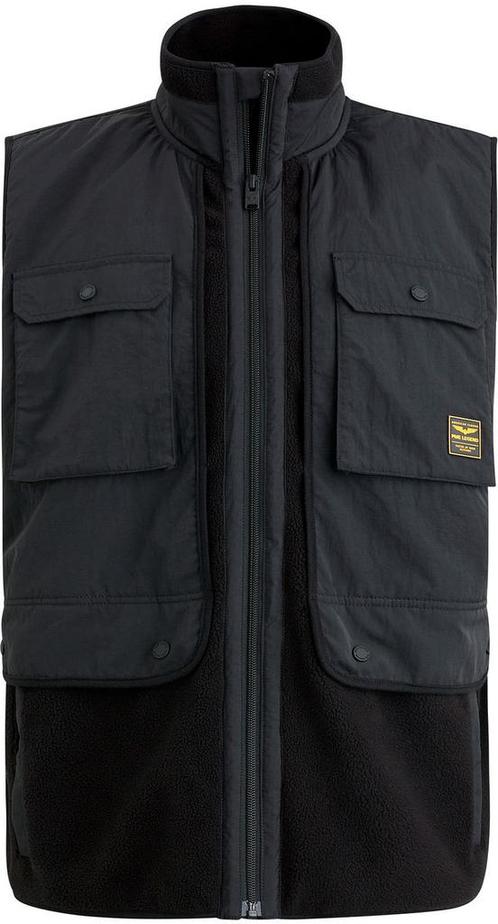 PME Legend Fleece Bodywarmer Zwart maat Maat 42/44 (L) Heren, Kleding | Heren, Jassen | Winter, Zwart, Nieuw, Verzenden