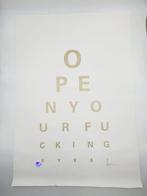 Alex Bucklee (XX-XXI) - Eye Test Gold  On Canvas, Antiek en Kunst, Kunst | Schilderijen | Modern