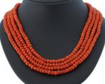Ketting - 14 karaat Geel goud Bloedkoraal - Fraai gouden, Handtassen en Accessoires