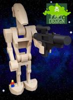 Lego Minifigurine - Star Wars - Art Piece alto ben 40 cm