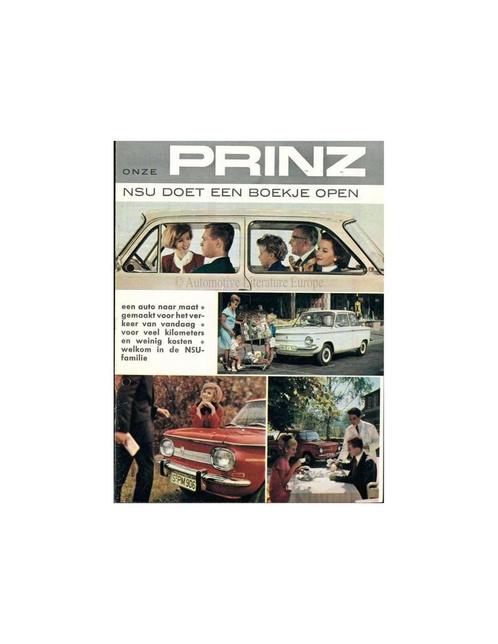 1965 NSU PRINZ BROCHURE NEDERLANDS, Boeken, Auto's | Folders en Tijdschriften