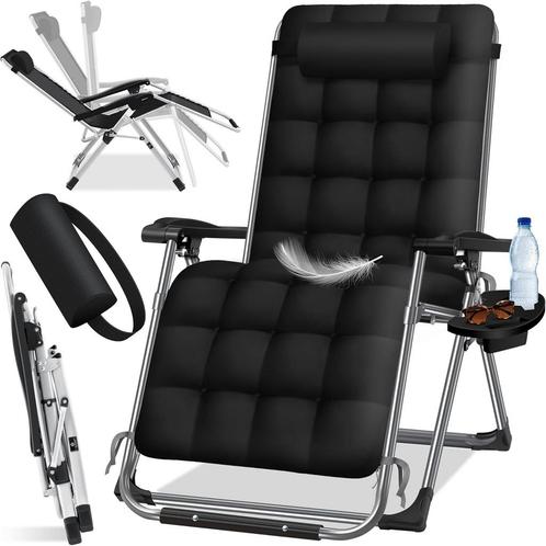 KESSER® Ligstoel - Opvouwbaar - Tuinstoel - Verstelbaar - Zw, Huis en Inrichting, Woonaccessoires | Overige, Verzenden