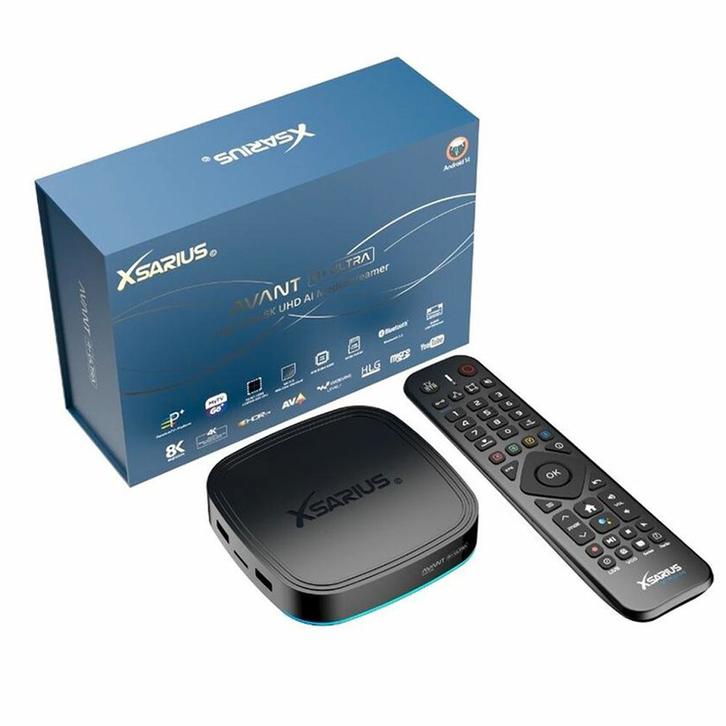 Xsarius Avant 4+ Ultra - 8K High End IPTV Media streamer, Télécoms, Émetteurs & Récepteurs, Neuf, Enlèvement ou Envoi