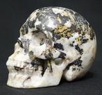 Handgesneden schedel in Hiso Jasper - realistische serie