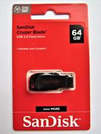 SanDisk Cruzer Blade USB 2.0 stick 64GB nieuw, Verzenden, Nieuw, SanDisk, 64 GB