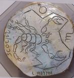 Luisa Mattei - Wandbord - gegraveerde en beschilderde